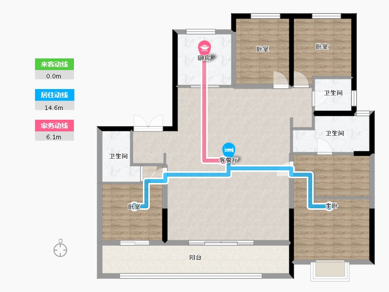 陕西省-西安市-中铁·阅唐府-141.23-户型库-动静线