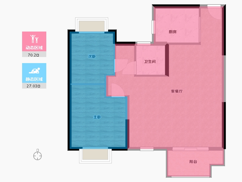 江苏省-南京市-华侨城欢乐时光-89.00-户型库-动静分区