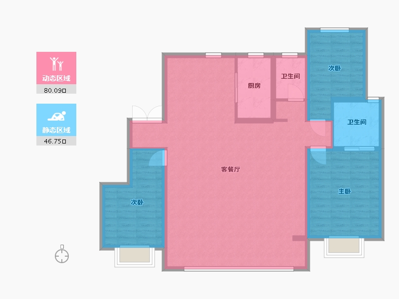 河北省-石家庄市-城发投·云和赋-115.42-户型库-动静分区