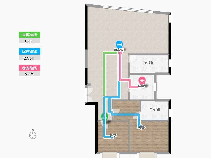 广东省-珠海市-琴澳湾一号-108.00-户型库-动静线