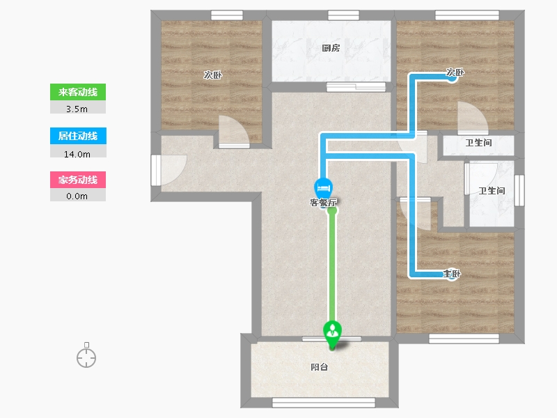 福建省-厦门市-翔城国际-78.00-户型库-动静线