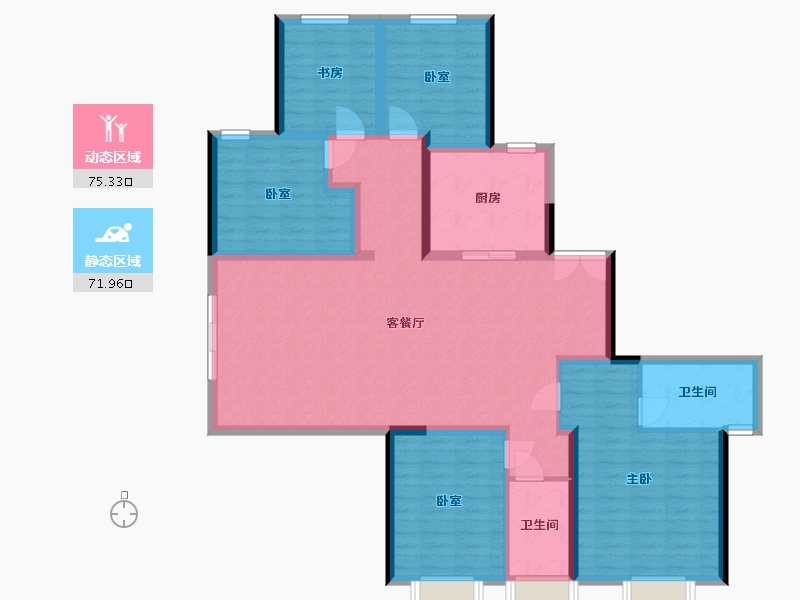 江西省-上饶市-东华·公园云墅-133.22-户型库-动静分区