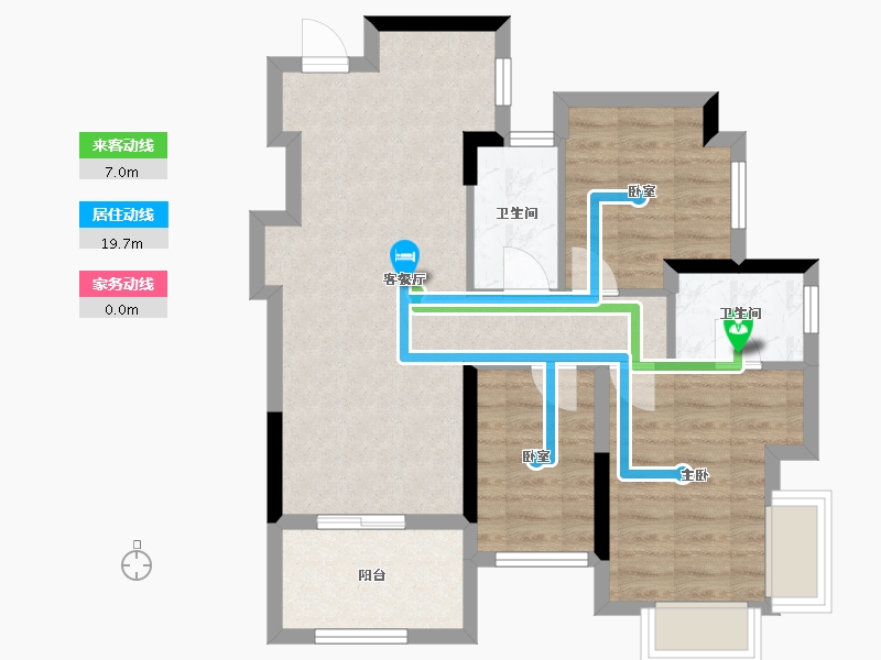 广东省-东莞市-松湖瑞府-68.03-户型库-动静线