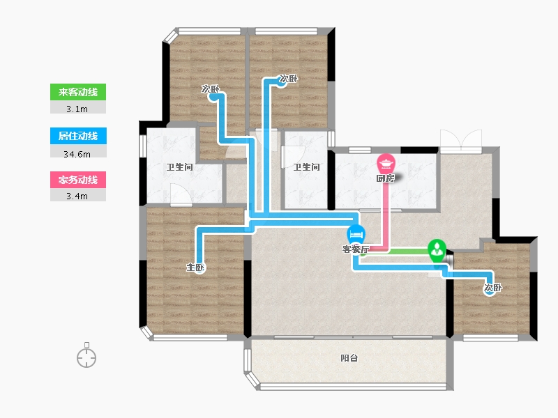 四川省-成都市-能建锦誉府-114.88-户型库-动静线