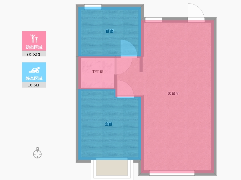 河北省-石家庄市-绿城·悦园-41.58-户型库-动静分区