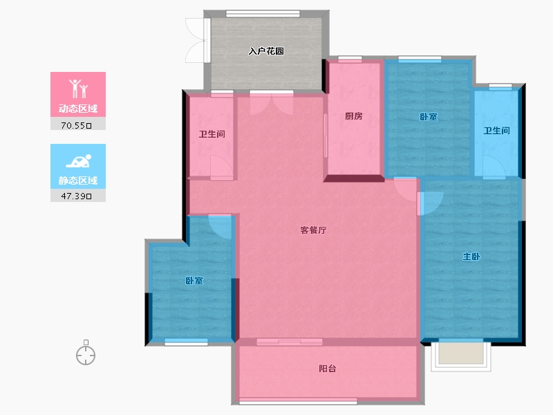 贵州省-遵义市-凤凰山居-116.39-户型库-动静分区