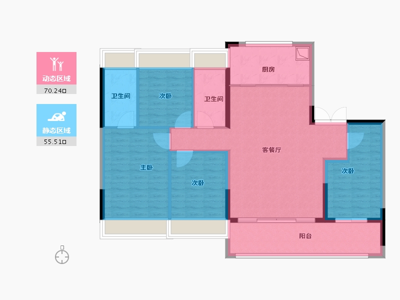 江苏省-南京市-联发华发·嘉和华府-114.40-户型库-动静分区