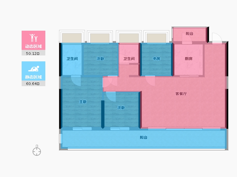 云南省-昆明市-建投春城華府-100.04-户型库-动静分区