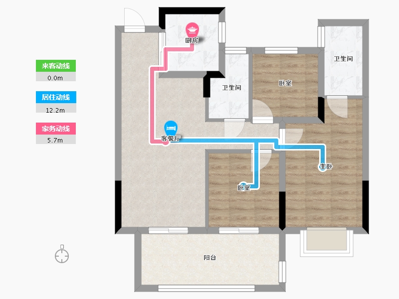 浙江省-宁波市-官山印小区-73.04-户型库-动静线