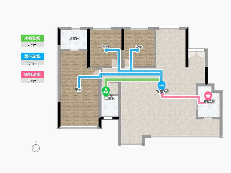 四川省-成都市-明信四季东安-123.22-户型库-动静线