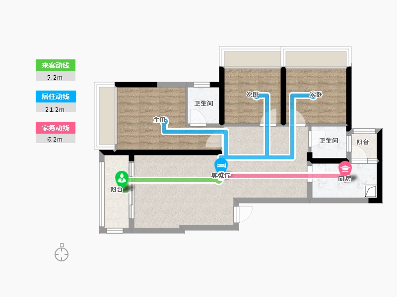 广东省-深圳市-海智云轩-75.89-户型库-动静线