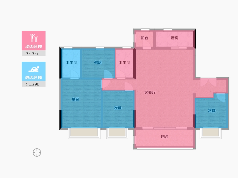 四川省-成都市-国贸锦原-114.13-户型库-动静分区