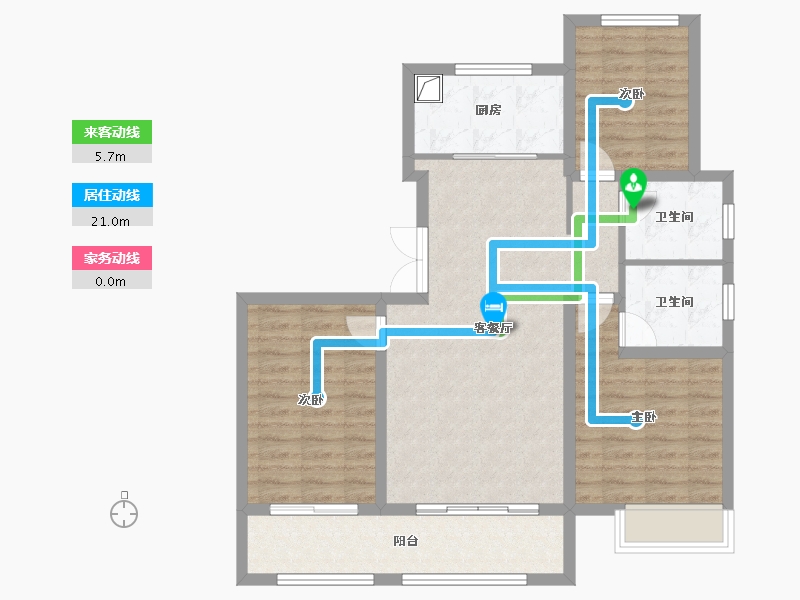 河北省-石家庄市-城发投·云和赋-91.88-户型库-动静线