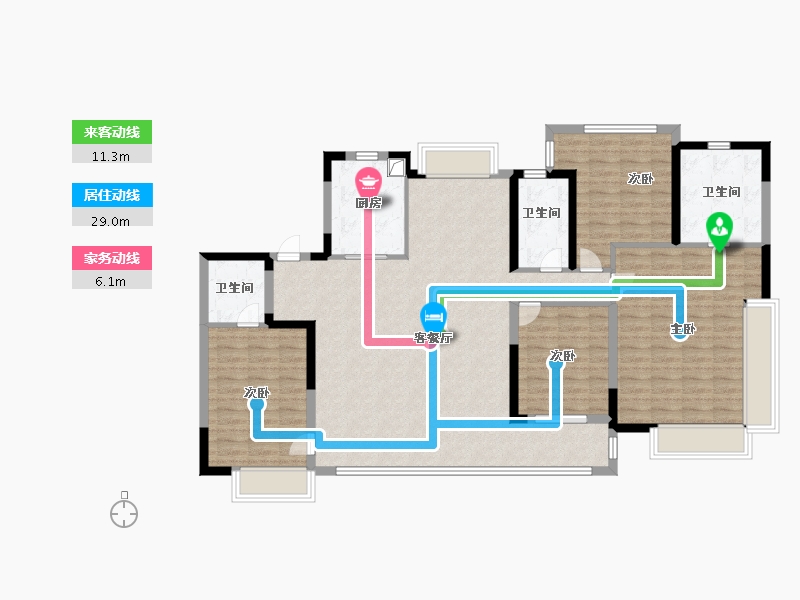 福建省-漳州市-建发璞云-140.00-户型库-动静线