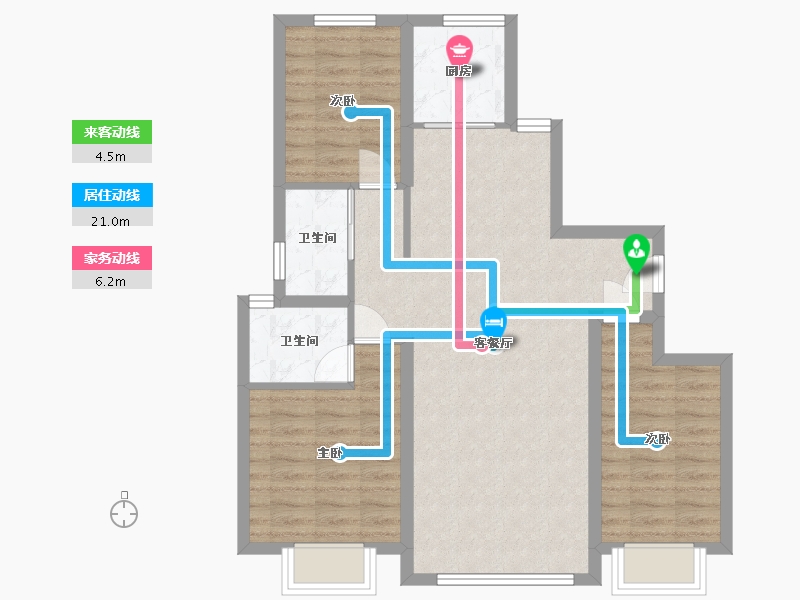 河北省-石家庄市-绿城·悦园-81.22-户型库-动静线