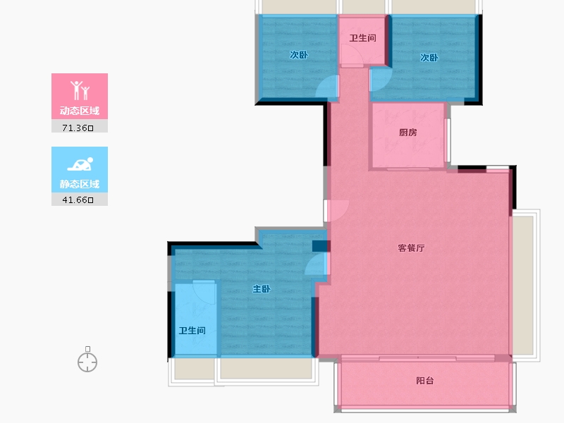 河南省-驻马店市-驻马店正耀上河城-140.02-户型库-动静分区