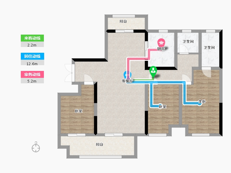 河南省-信阳市-天玺壹号-106.00-户型库-动静线