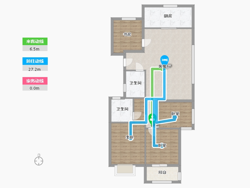 浙江省-宁波市-保利·汀澜瑧悦-102.40-户型库-动静线