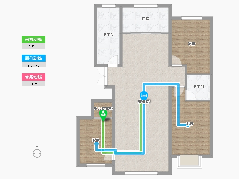 甘肃省-酒泉市-润府名苑-103.87-户型库-动静线