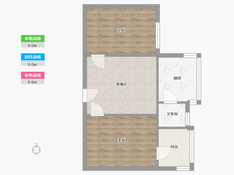 河北省-石家庄市-省艺校宿舍-48.00-户型库-动静线