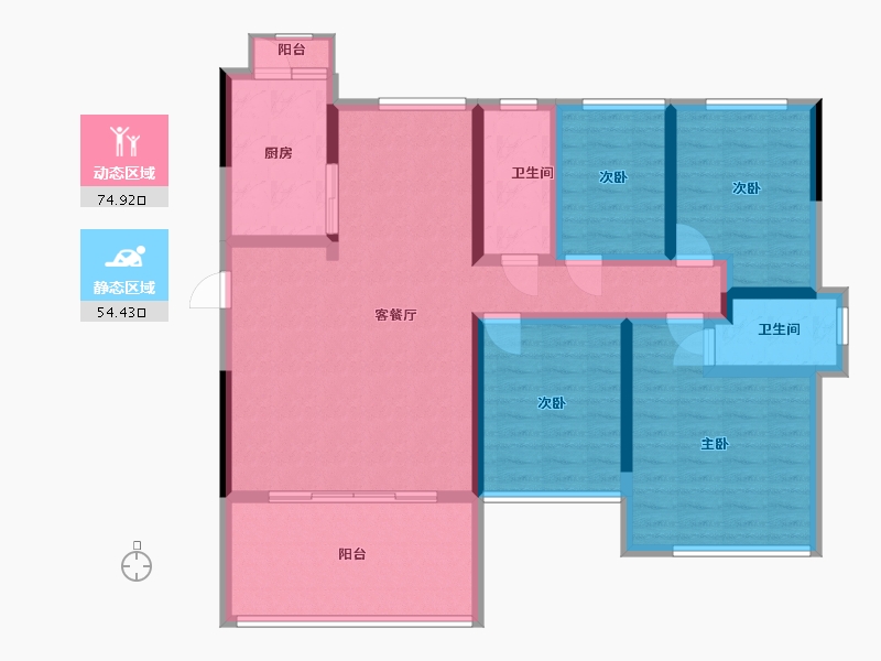 广东省-江门市-海悦天晟-114.99-户型库-动静分区