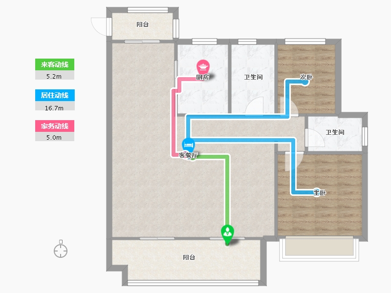 安徽省-阜阳市-石榴学府壹号-93.60-户型库-动静线