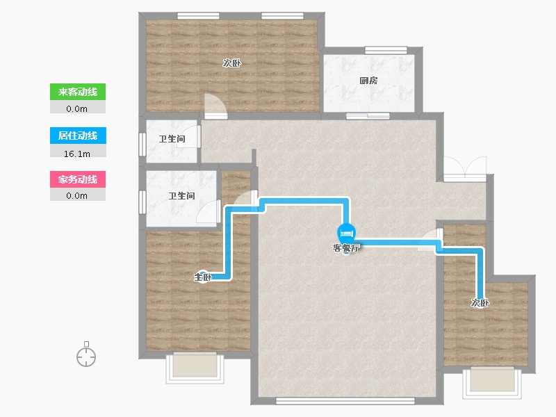 河北省-石家庄市-城发投·云和赋-125.67-户型库-动静线