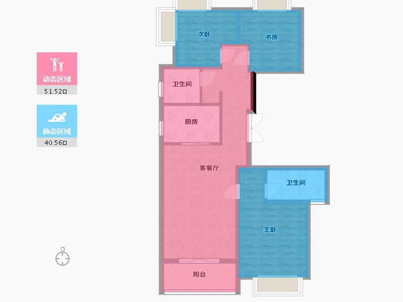 四川省-成都市-国贸锦原-81.87-户型库-动静分区