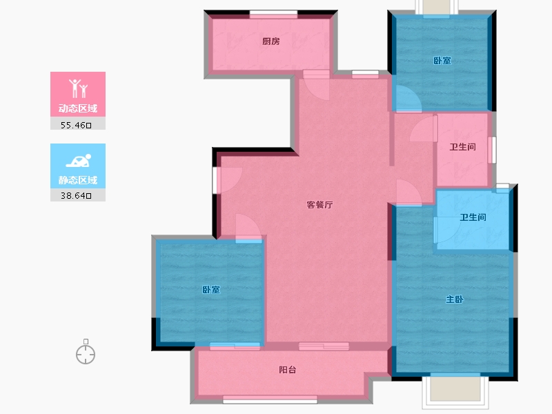 江西省-吉安市-浩城天骄-84.00-户型库-动静分区