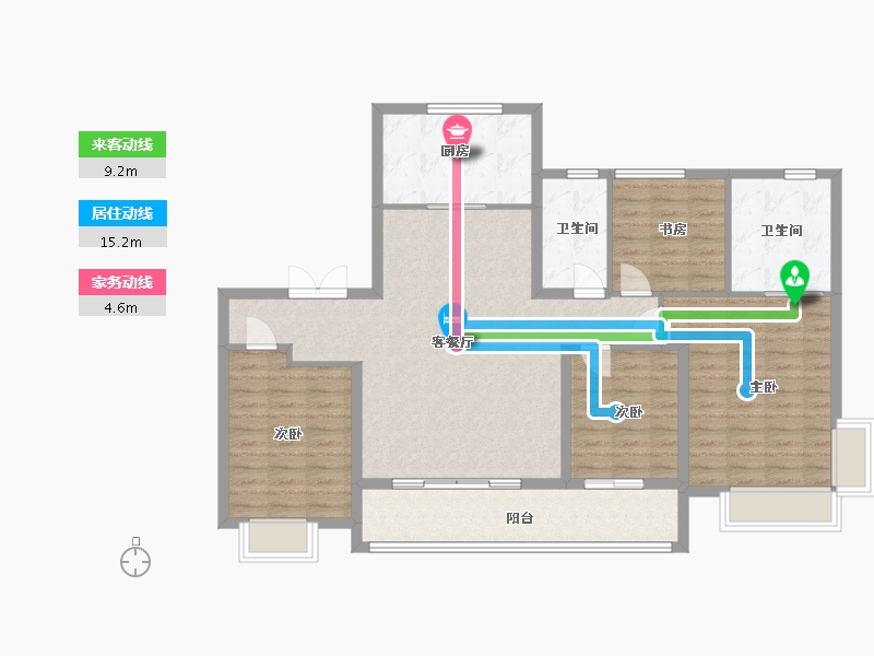 浙江省-宁波市-保利·汀澜瑧悦-117.60-户型库-动静线