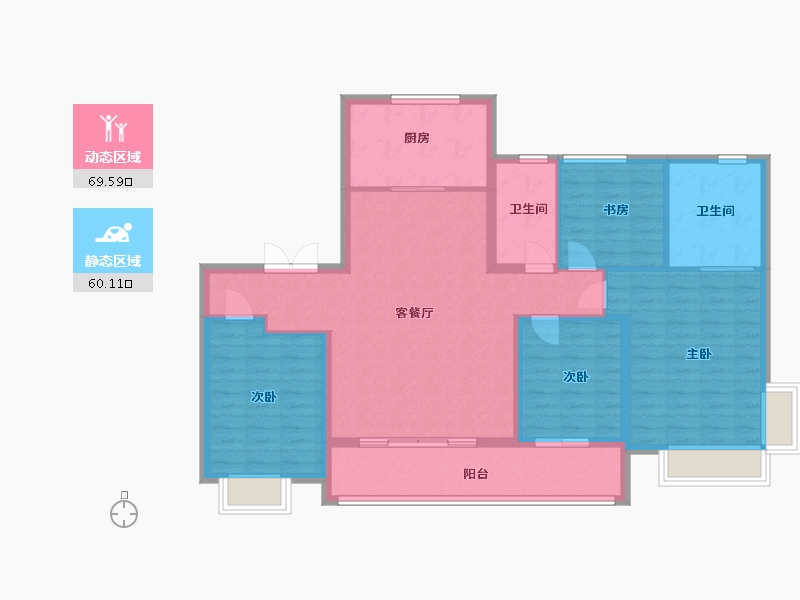 浙江省-宁波市-保利·汀澜瑧悦-117.60-户型库-动静分区