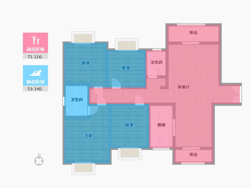 广西壮族自治区-百色市-皇家华府-148.00-户型库-动静分区