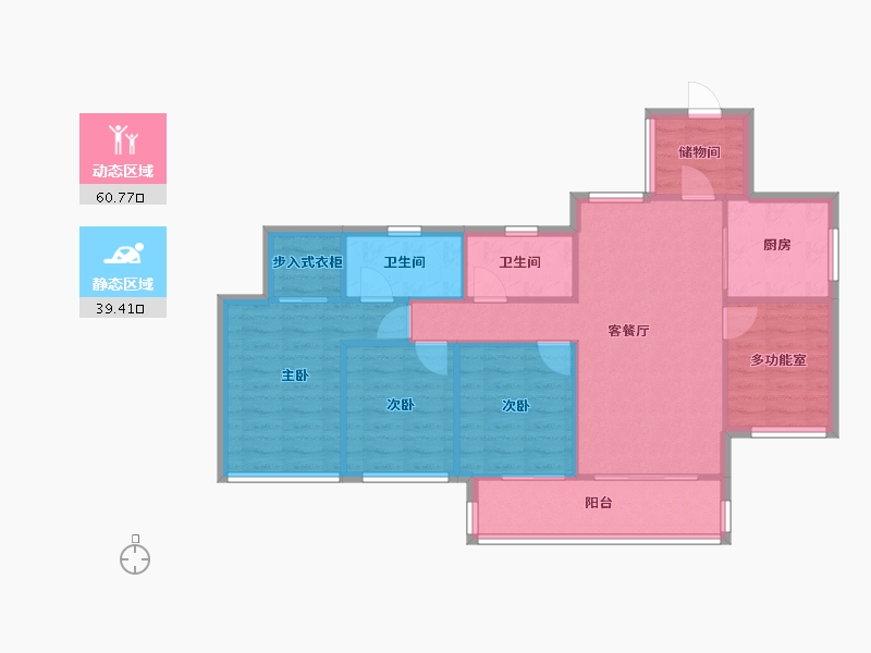 广东省-中山市-保利天珺-96.80-户型库-动静分区