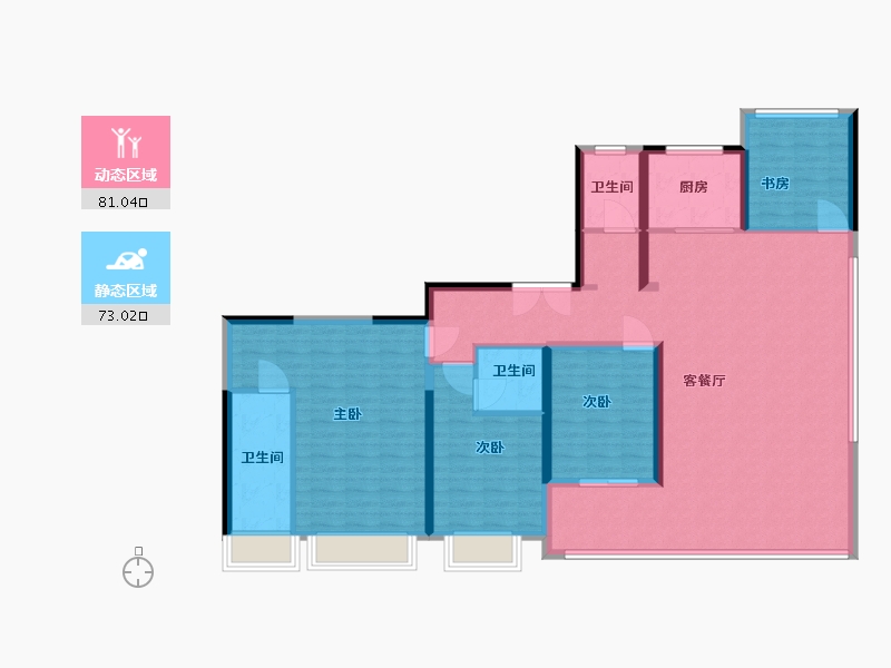 浙江省-温州市-滨江壹号-140.00-户型库-动静分区