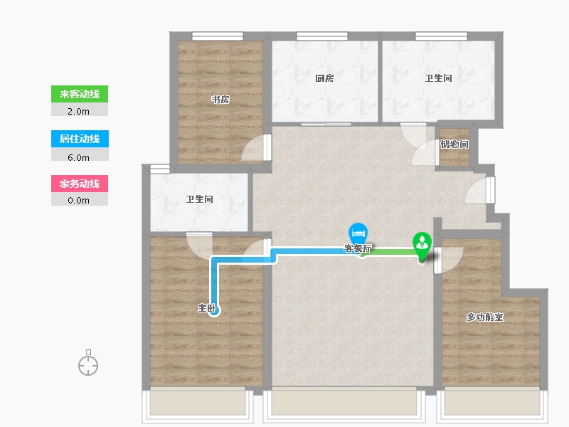 辽宁省-沈阳市-中海玺悦-98.81-户型库-动静线