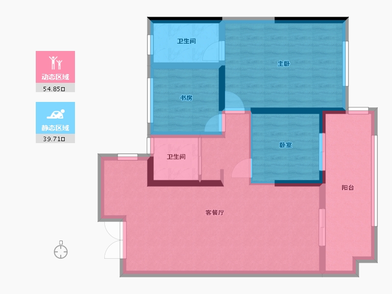 浙江省-绍兴市-天圣大越府-望园-80.00-户型库-动静分区