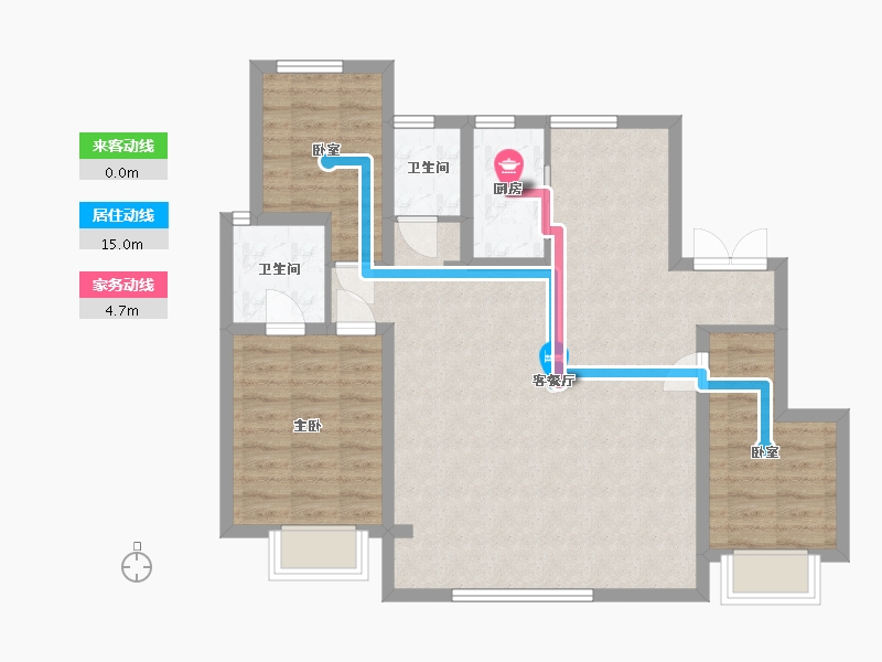 河北省-石家庄市-城发投·云和赋-89.27-户型库-动静线