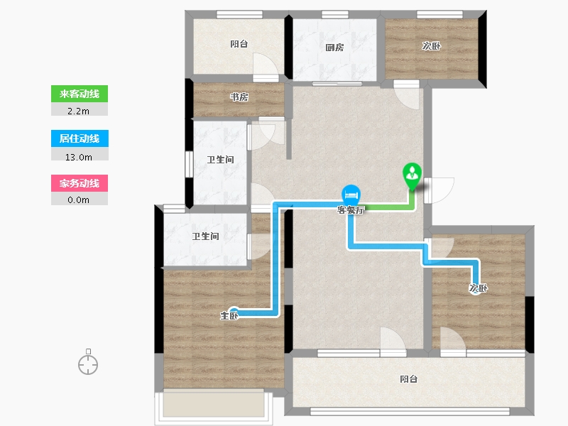 山东省-济宁市-运河春晓-96.49-户型库-动静线