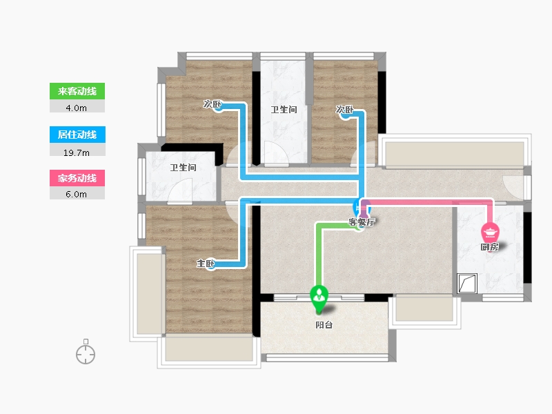 广东省-东莞市-松湖瑞府-76.13-户型库-动静线