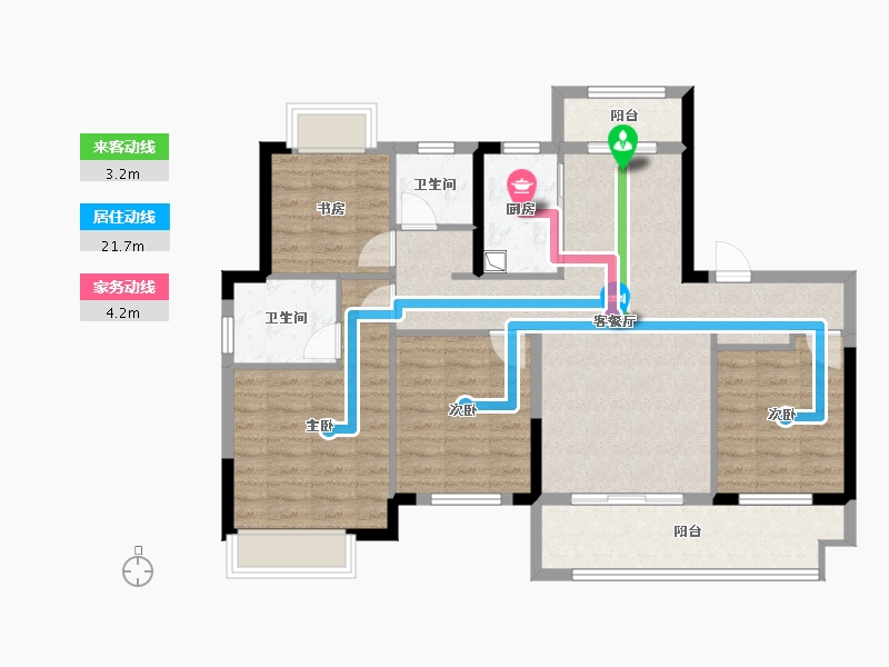 江西省-上饶市-熙江悦-98.40-户型库-动静线