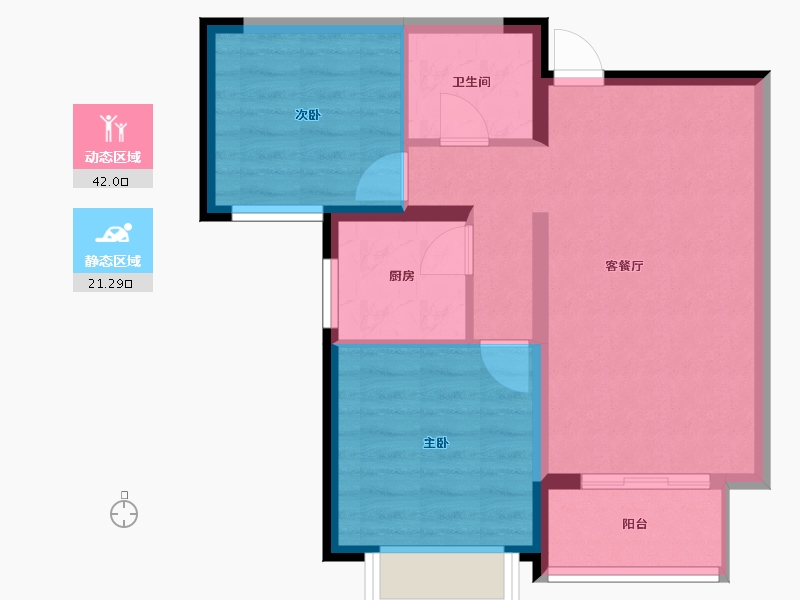 甘肃省-兰州市-兰高嘉苑-63.20-户型库-动静分区