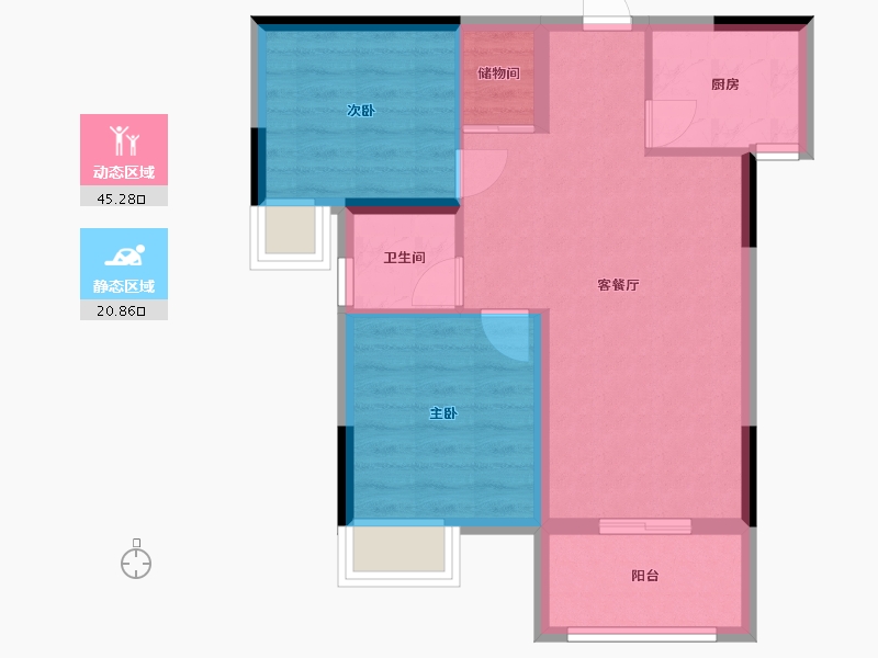 福建省-三明市-城投燕城里-63.44-户型库-动静分区