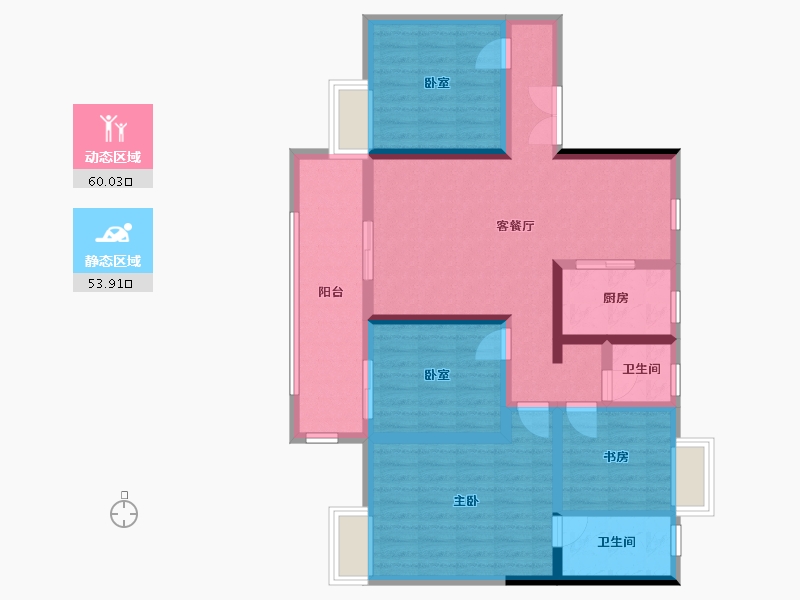 江西省-赣州市-时代国风府-108.38-户型库-动静分区