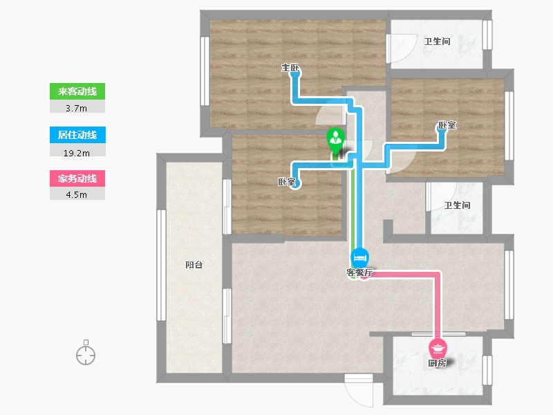 福建省-泉州市-力高水投君誉中央-81.60-户型库-动静线