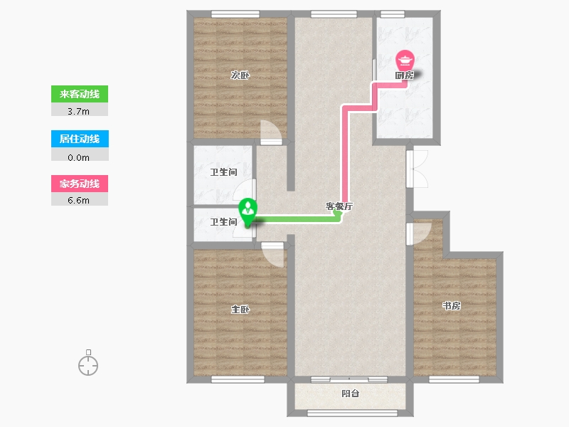 内蒙古自治区-包头市-华泰名居-114.40-户型库-动静线