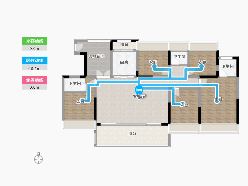 云南省-昭通市-镇雄伴山智慧生态城-160.00-户型库-动静线