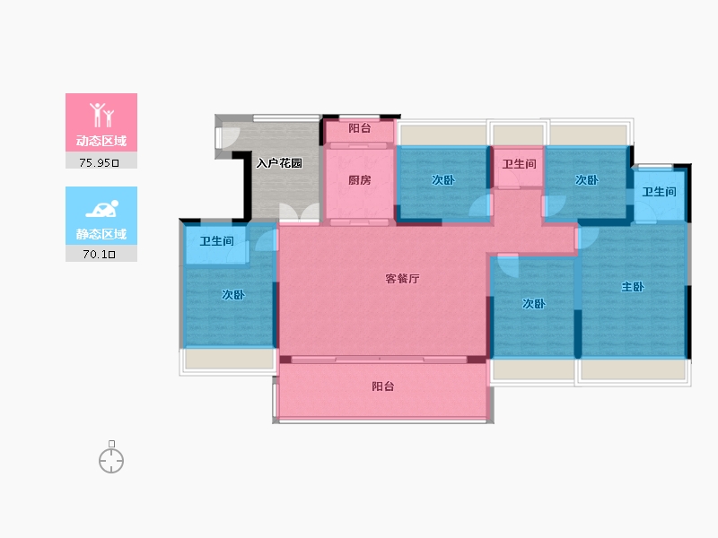 云南省-昭通市-镇雄伴山智慧生态城-160.00-户型库-动静分区