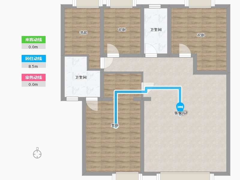 广东省-深圳市-物业时代新居-新贵阁-250.00-户型库-动静线