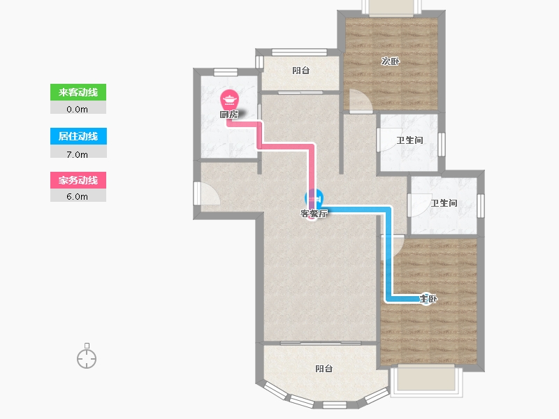 上海-上海市-东源名都-东区-89.50-户型库-动静线