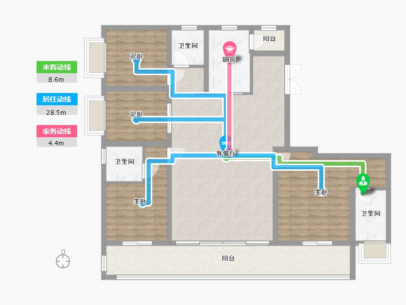 云南省-昆明市-建投春城華府-128.33-户型库-动静线